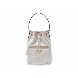 Prada Bucket Bag White Calfskin Strap